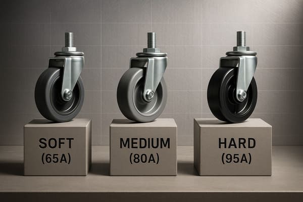 caster wheels hardness comparison